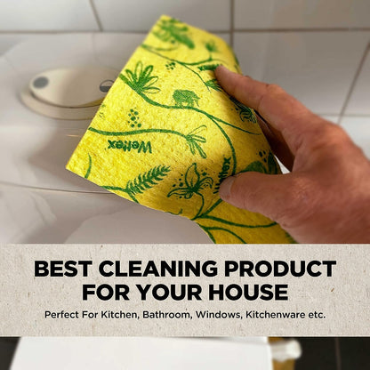 the Original 10 Pack Swedish Dishcloth for Kitchen - Eco Friendly Reusable Paper Towels - Assorted Dish Cloths for Washing Dishes