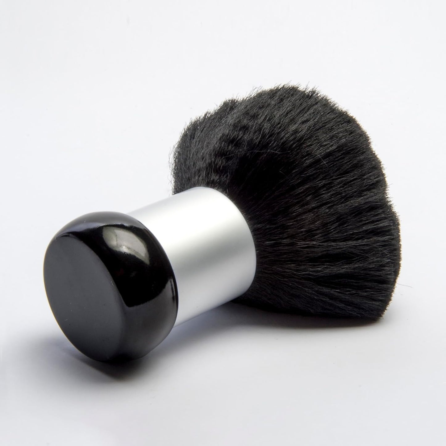 Neck Duster – Barber and Salon Brush to Remove Loose Hair from Neckline and Ears after Haircut, Professional and Home Use, Soft Nylon Bristles, Stand up Base, 5”, Medium, D9850