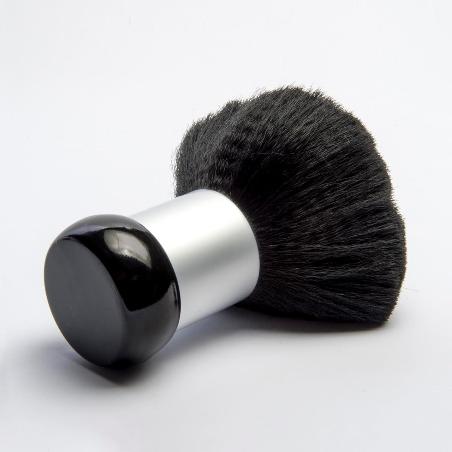 Neck Duster – Barber and Salon Brush to Remove Loose Hair from Neckline and Ears after Haircut, Professional and Home Use, Soft Nylon Bristles, Stand up Base, 5”, Medium, D9850